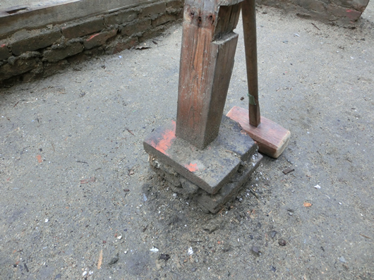 ブロックで出来た基礎